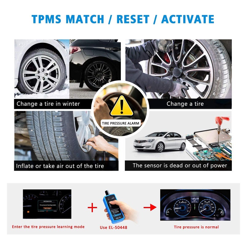 VXSCAN أداة إعادة تعلم VXSCAN TPMS، أداة تنشيط مستشعر ضغط الإطارات OEC-T5 لمركبات سلسلة GM لتعلم نظام الإطارات - Image 5